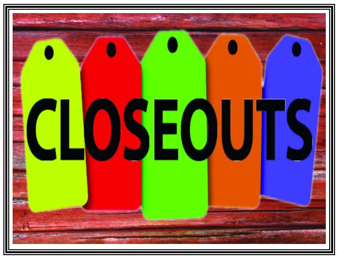 CLOSEOUTS