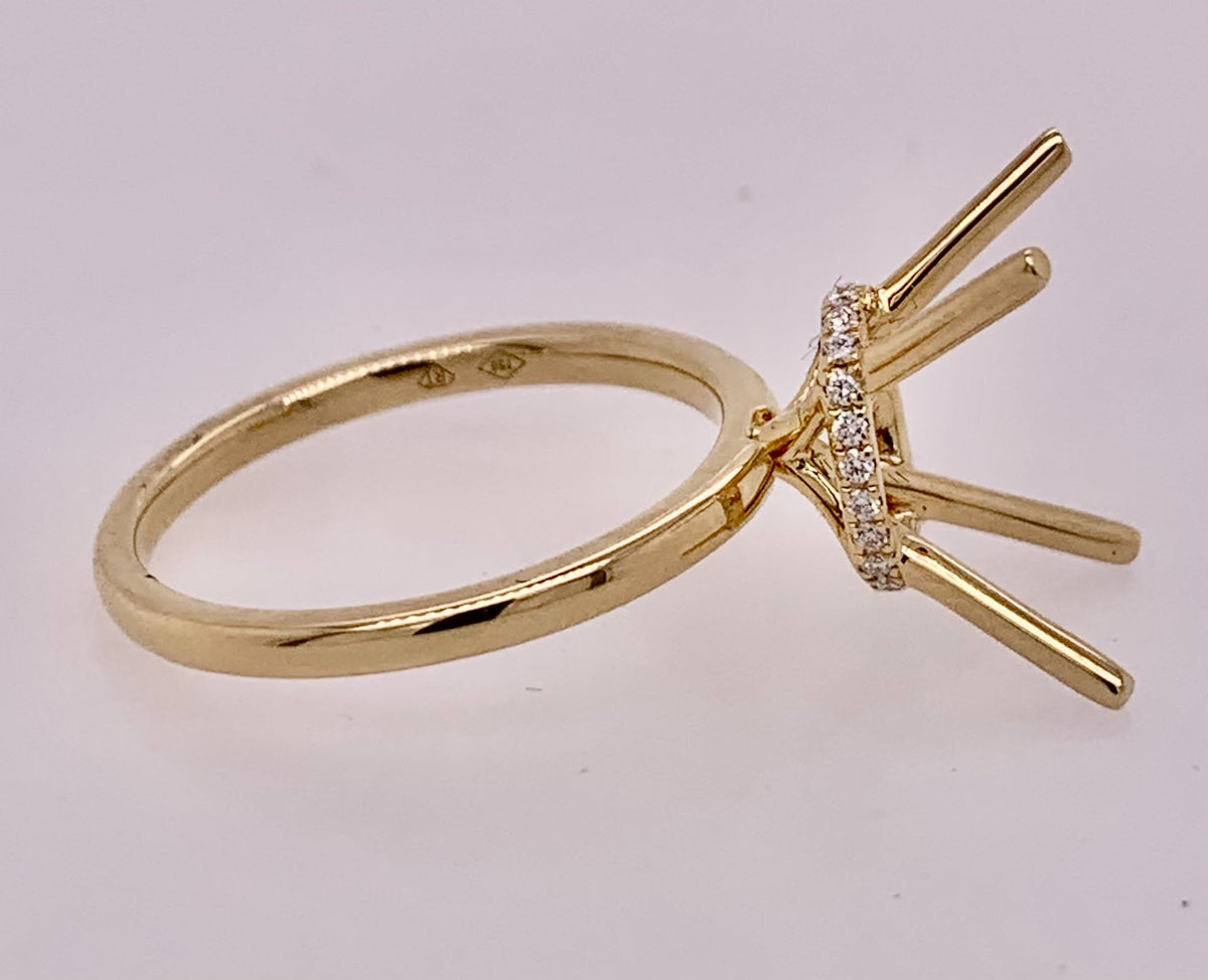18K Diamond Semi-Mount