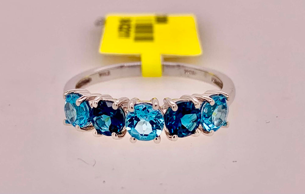 10K Blue Topaz Ring