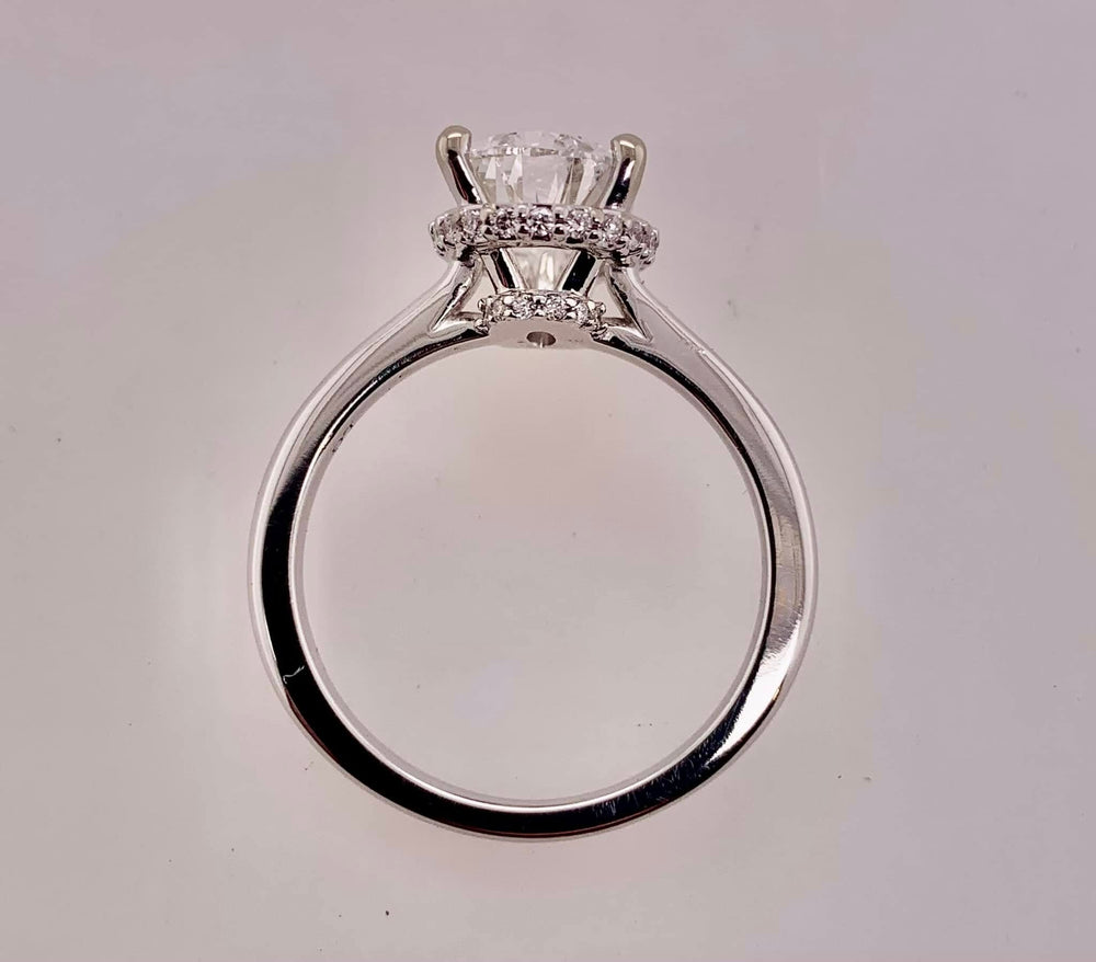 14K LAB Diamond Engagement Ring