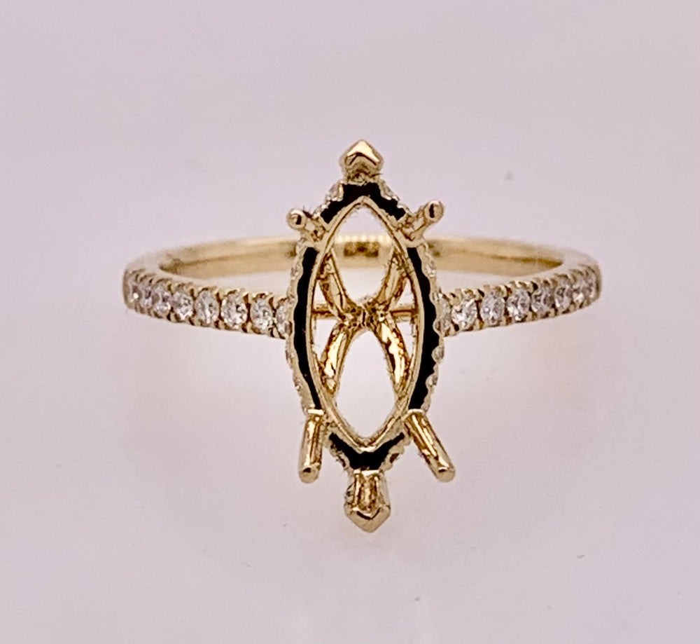18K Diamond Semi-Mount