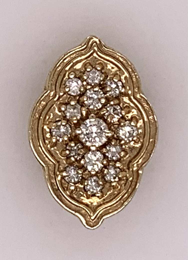 Estate 14K Diamond Bracelet Slide
