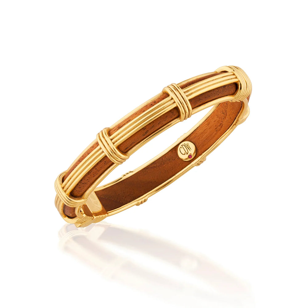 Gaia Petite Hinged Bangle Bracelet