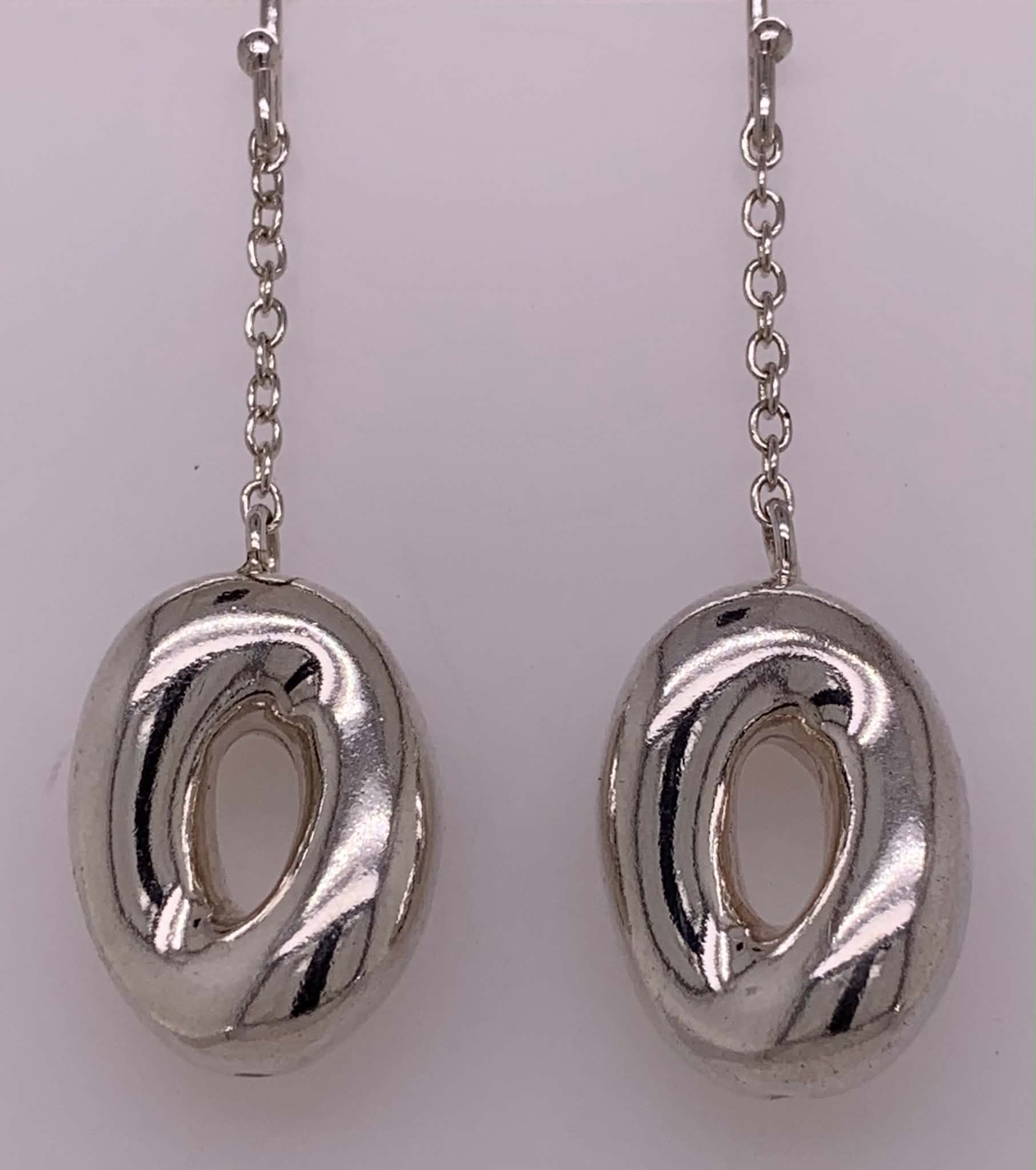 Sterling Silver L'una Dangle Earrings