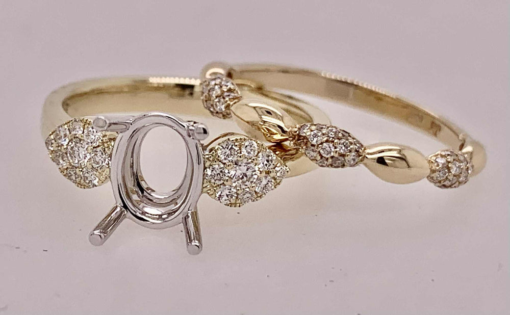 14K Diamond Semi-Mount