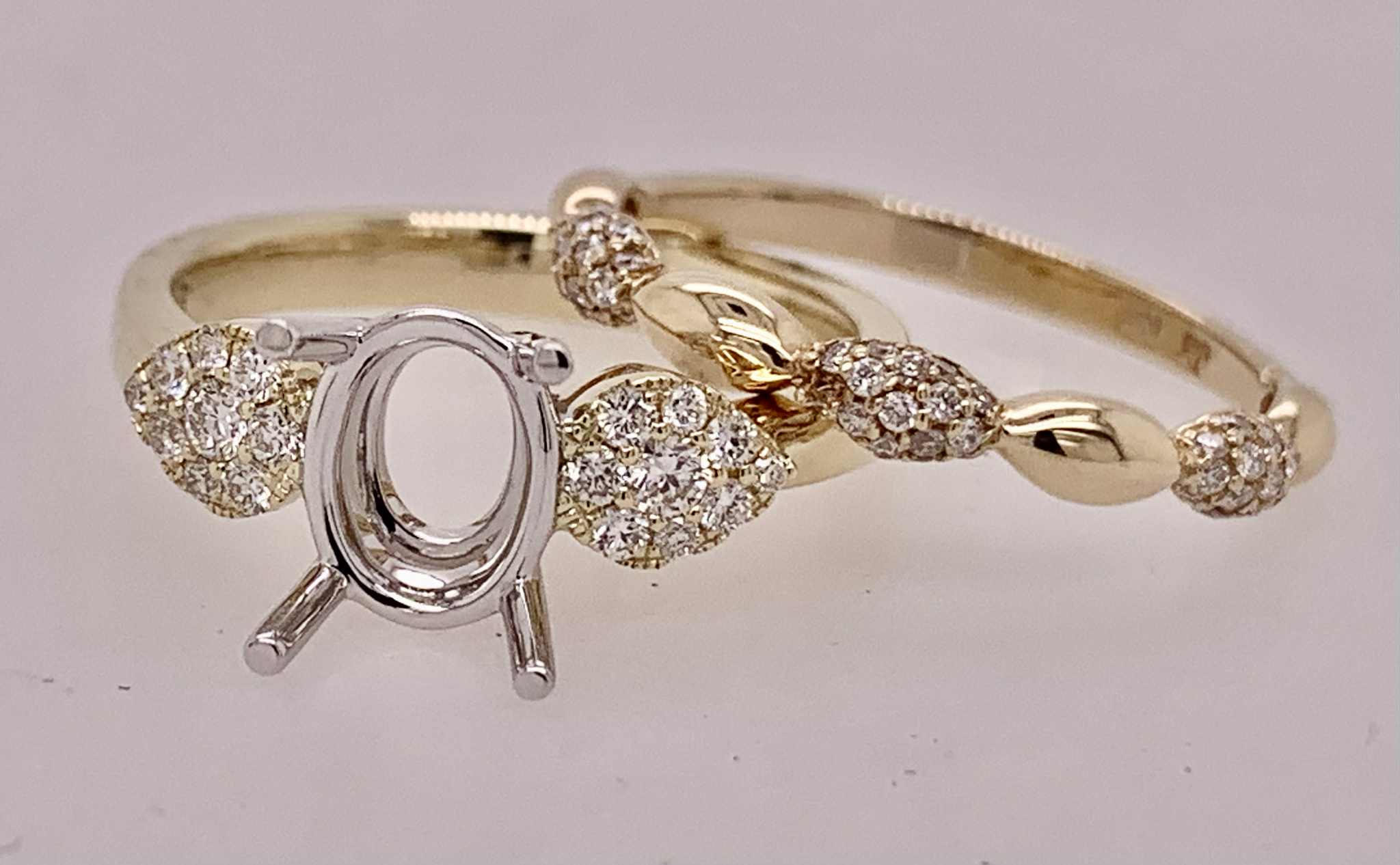 14K Diamond Semi-Mount