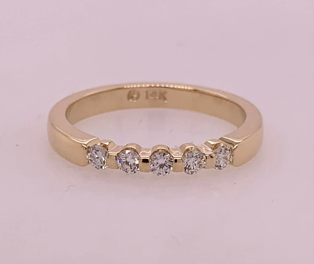 14K Diamond Anniversary Band