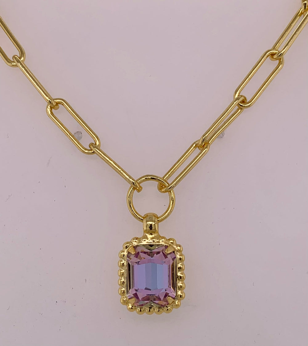 Octavia Scalloped Pendant Necklace