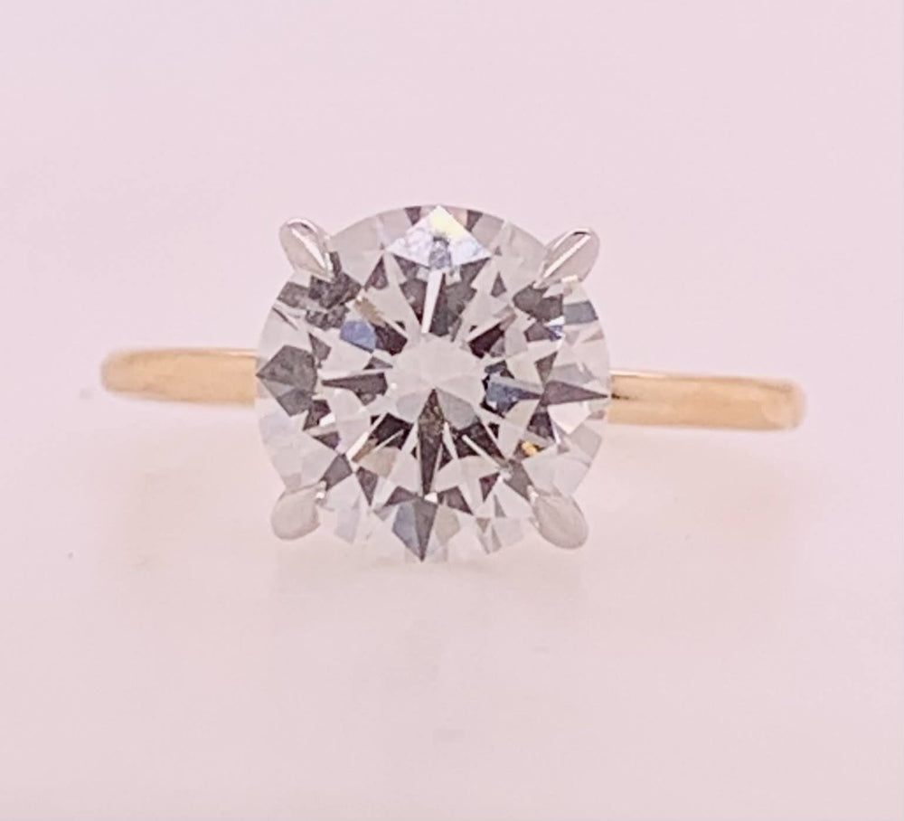 14K LAB Diamond Engagement Ring