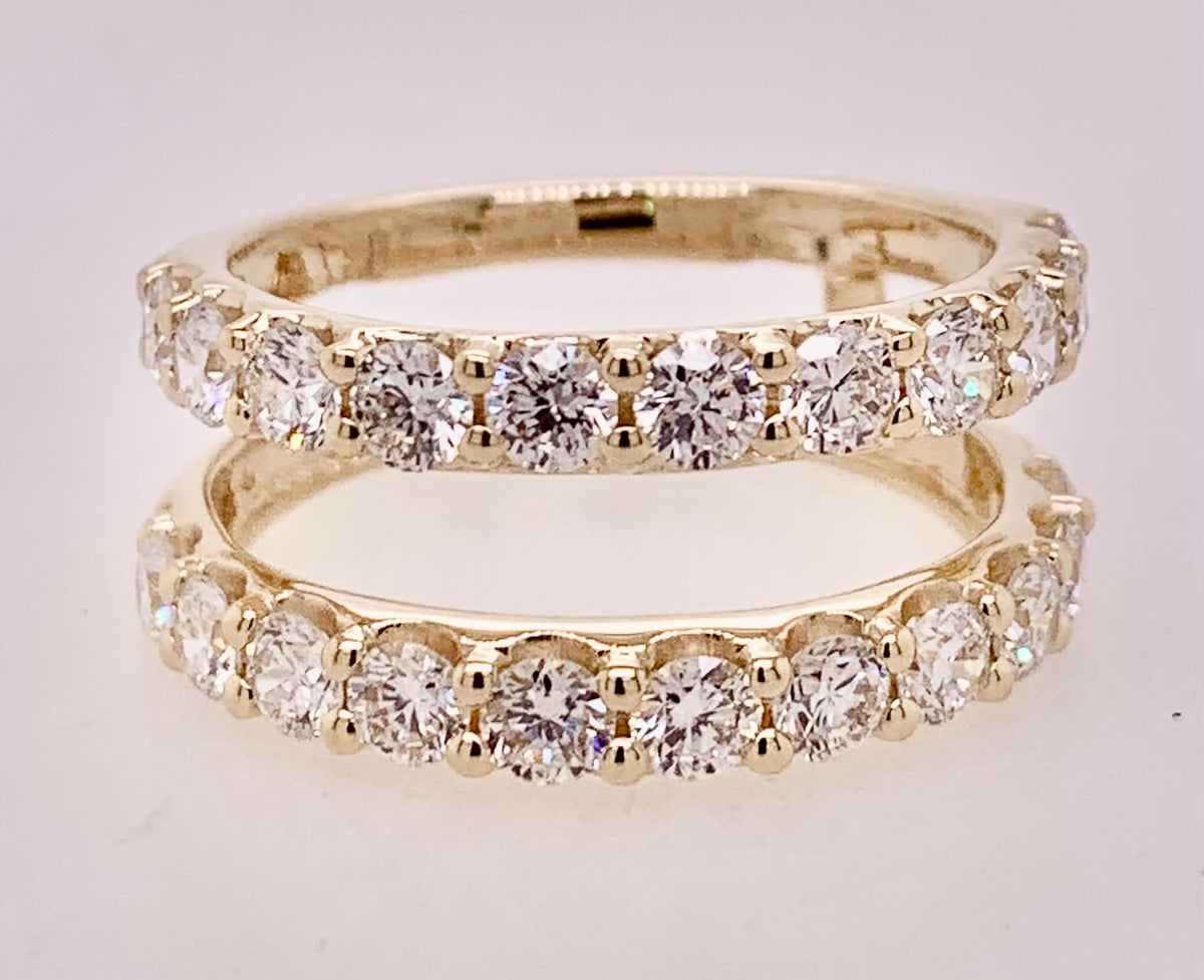 14K Lab Diamond Ring Guard