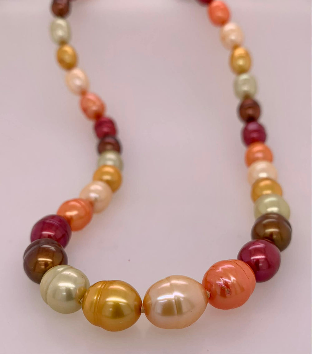 Multi-colored Freshwater Pearls