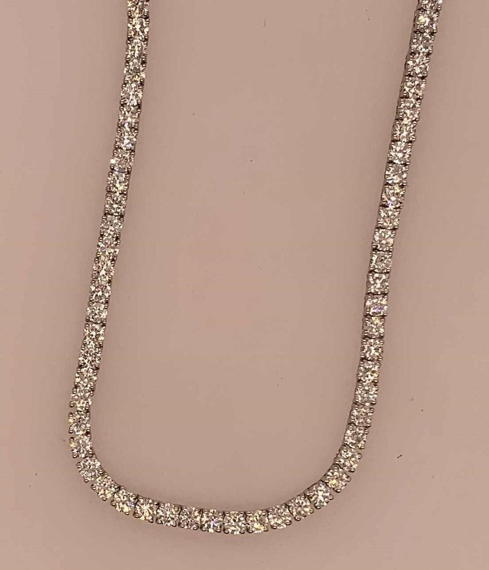 14K LAB Diamond Tennis Necklace
