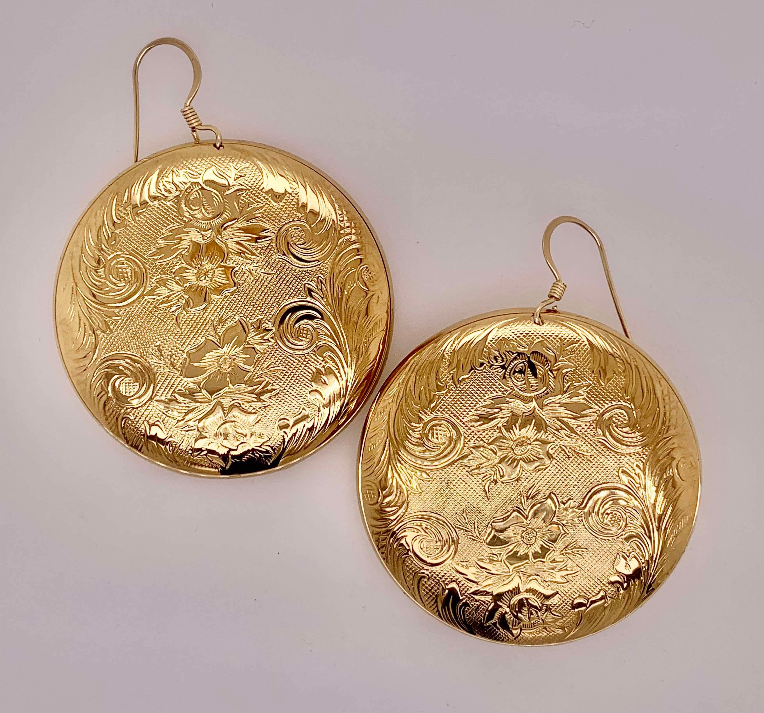 Vintage Pocket Watch Earrings