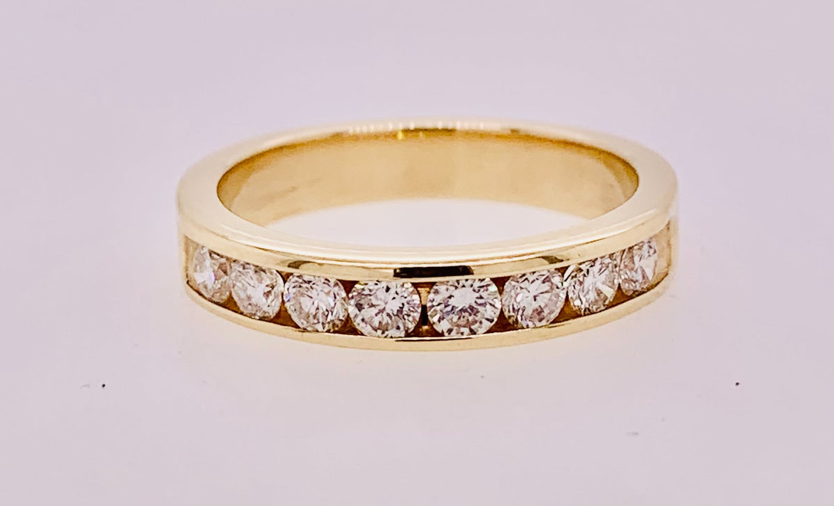14K Diamond Band Ring