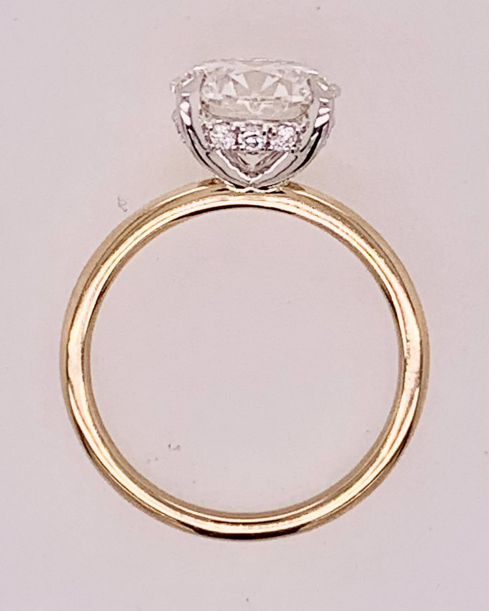14K LAB Diamond Engagement Ring