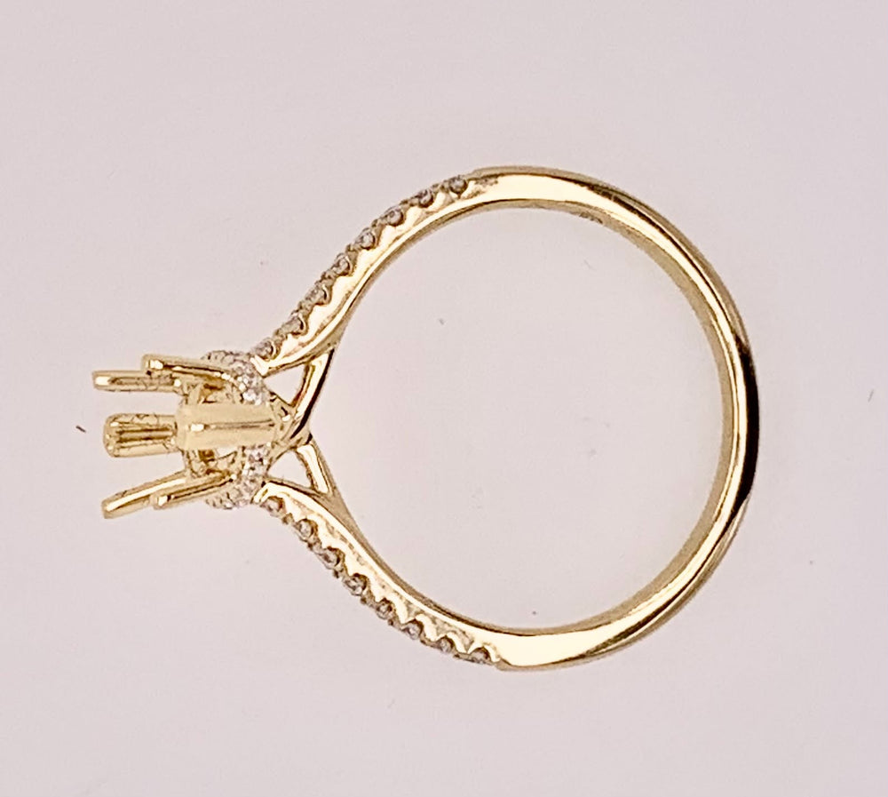 18K Diamond Semi-Mount