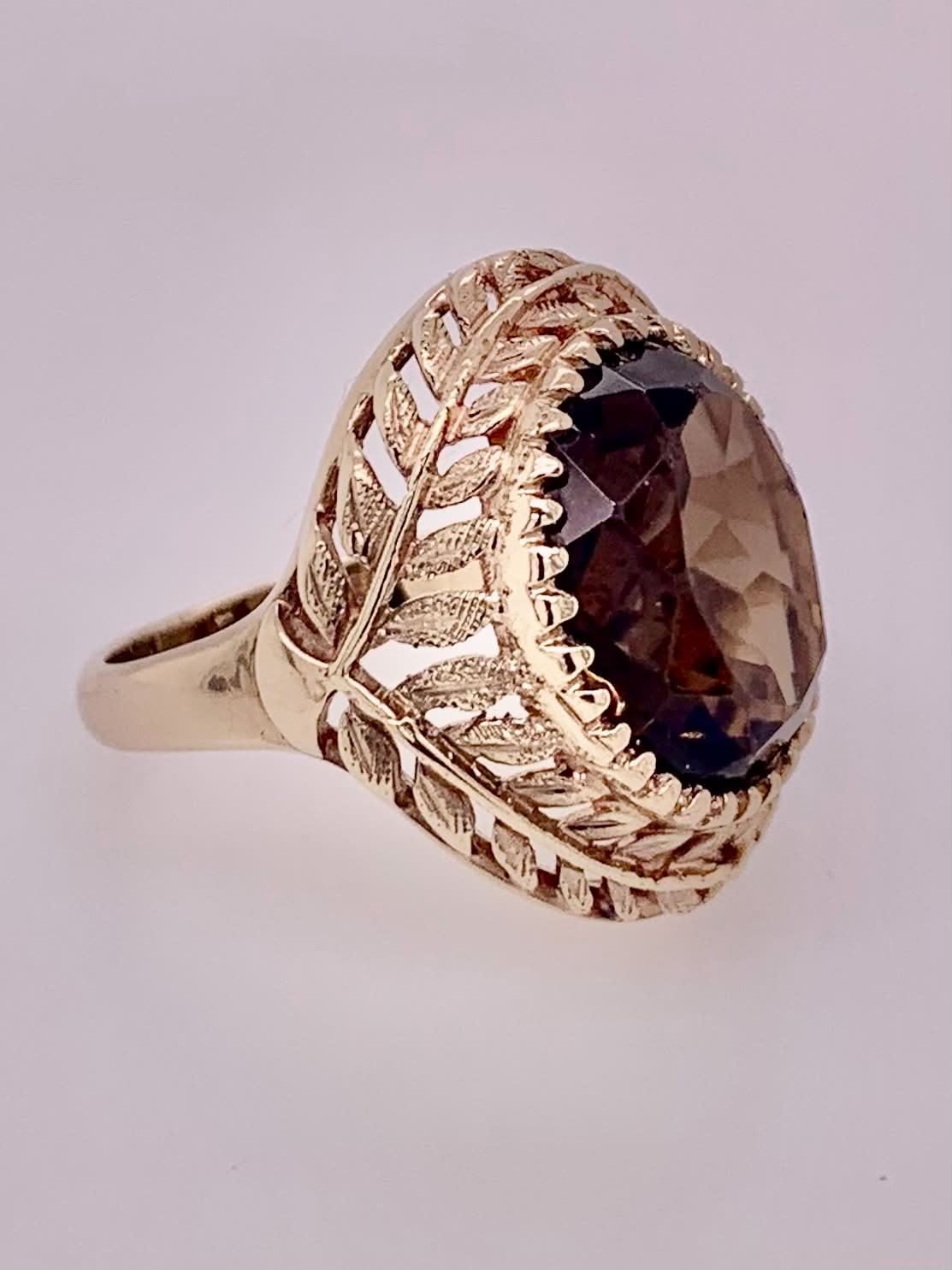 Estate Smokey Quartz Ring