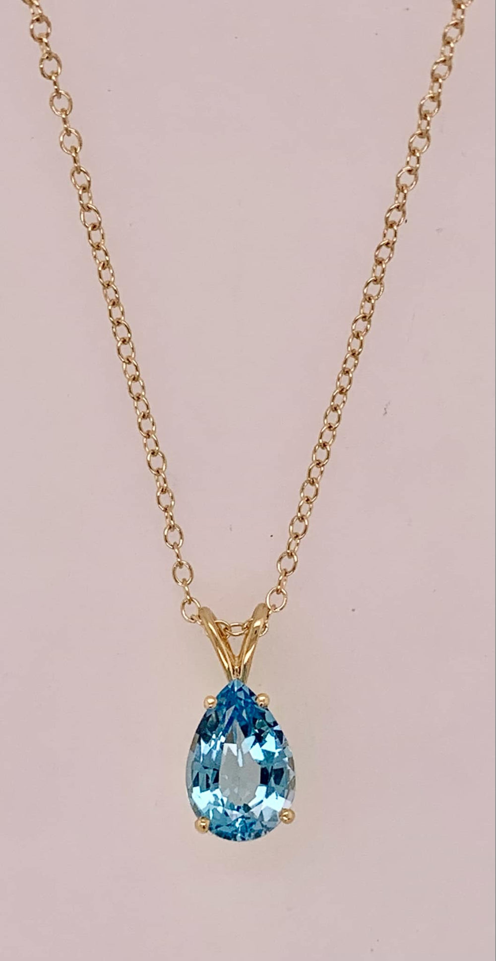 Estate Blue Topaz Pendant