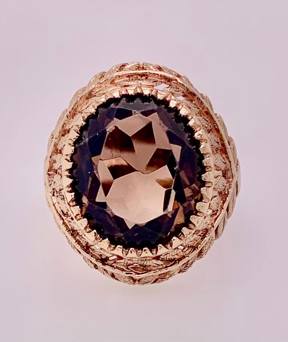Estate Smokey Quartz Ring