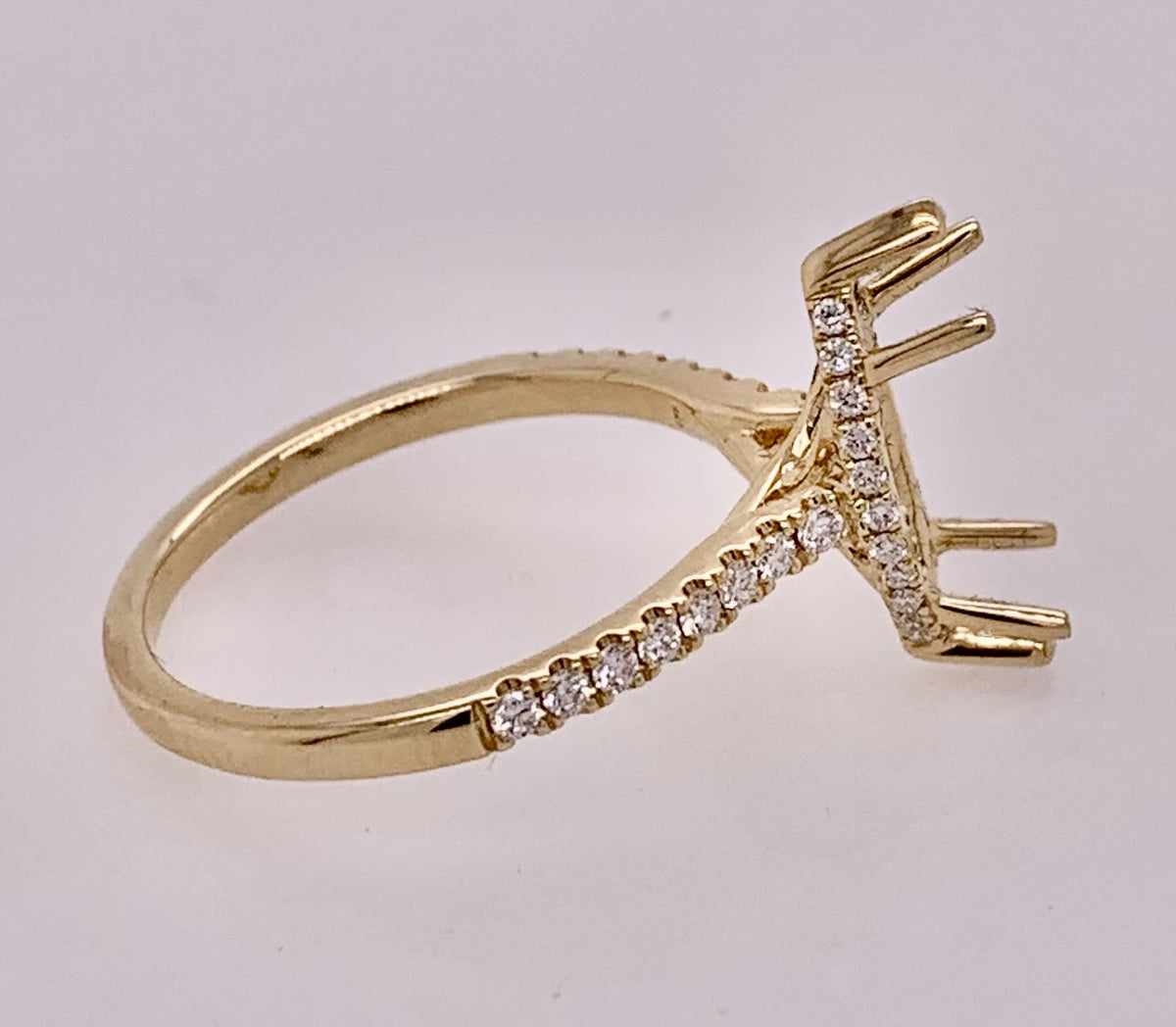 18K Diamond Semi-Mount