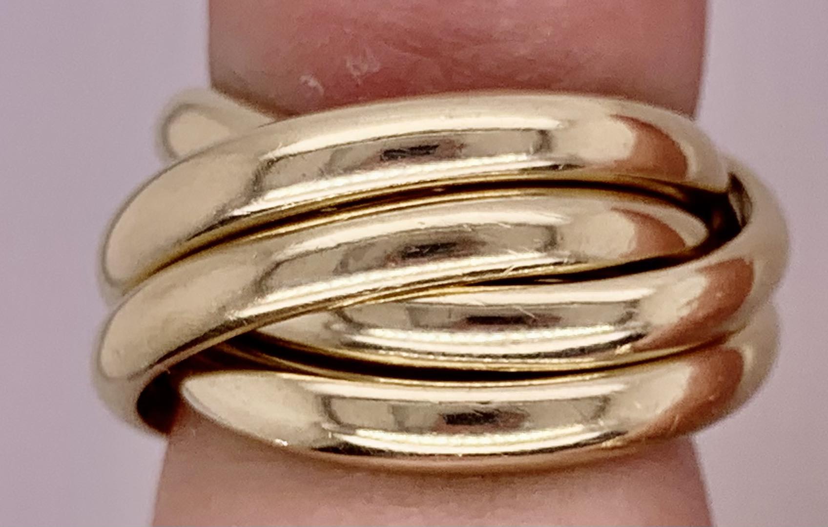 14K Custom Design Rolling Ring