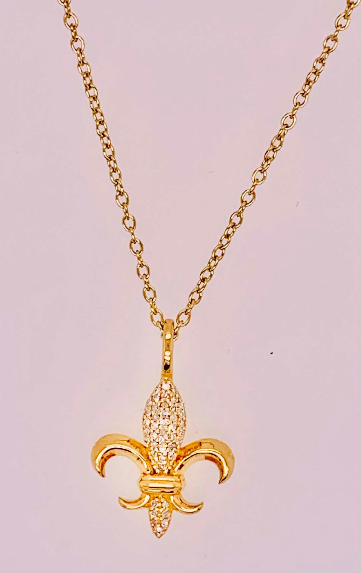 Ella Stein Fleur de Lys Pendant Necklace
