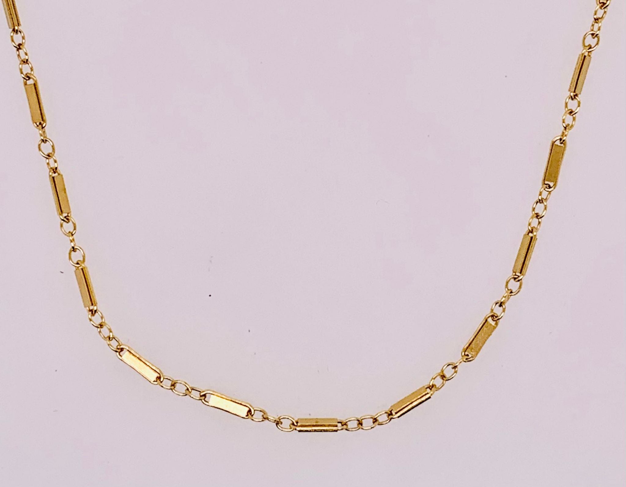 14K Estate Link Design Chain