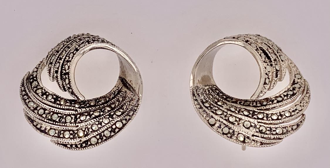 Sterling Silver Marcasite Earrings