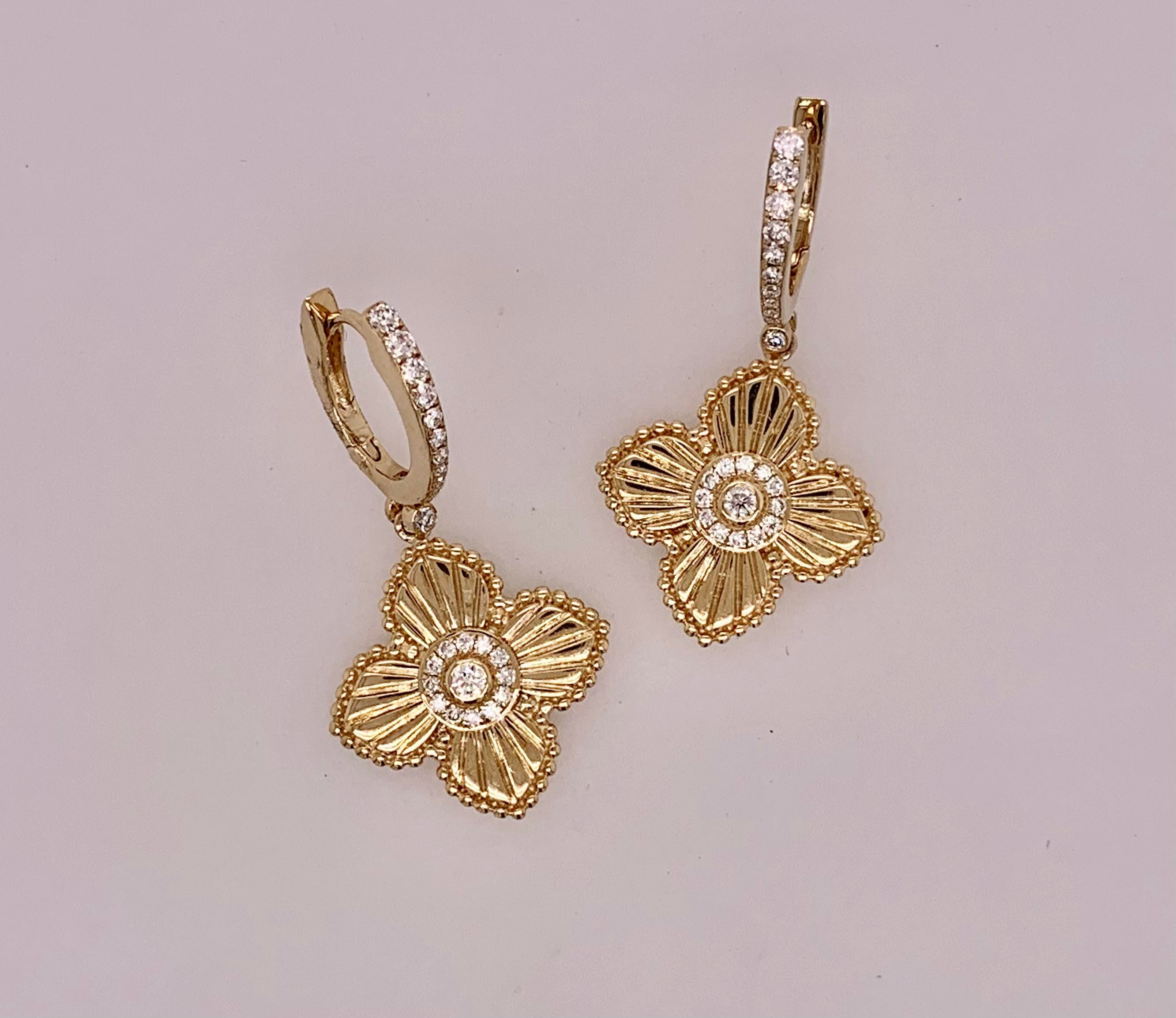 14K Diamond Fashion Earrings