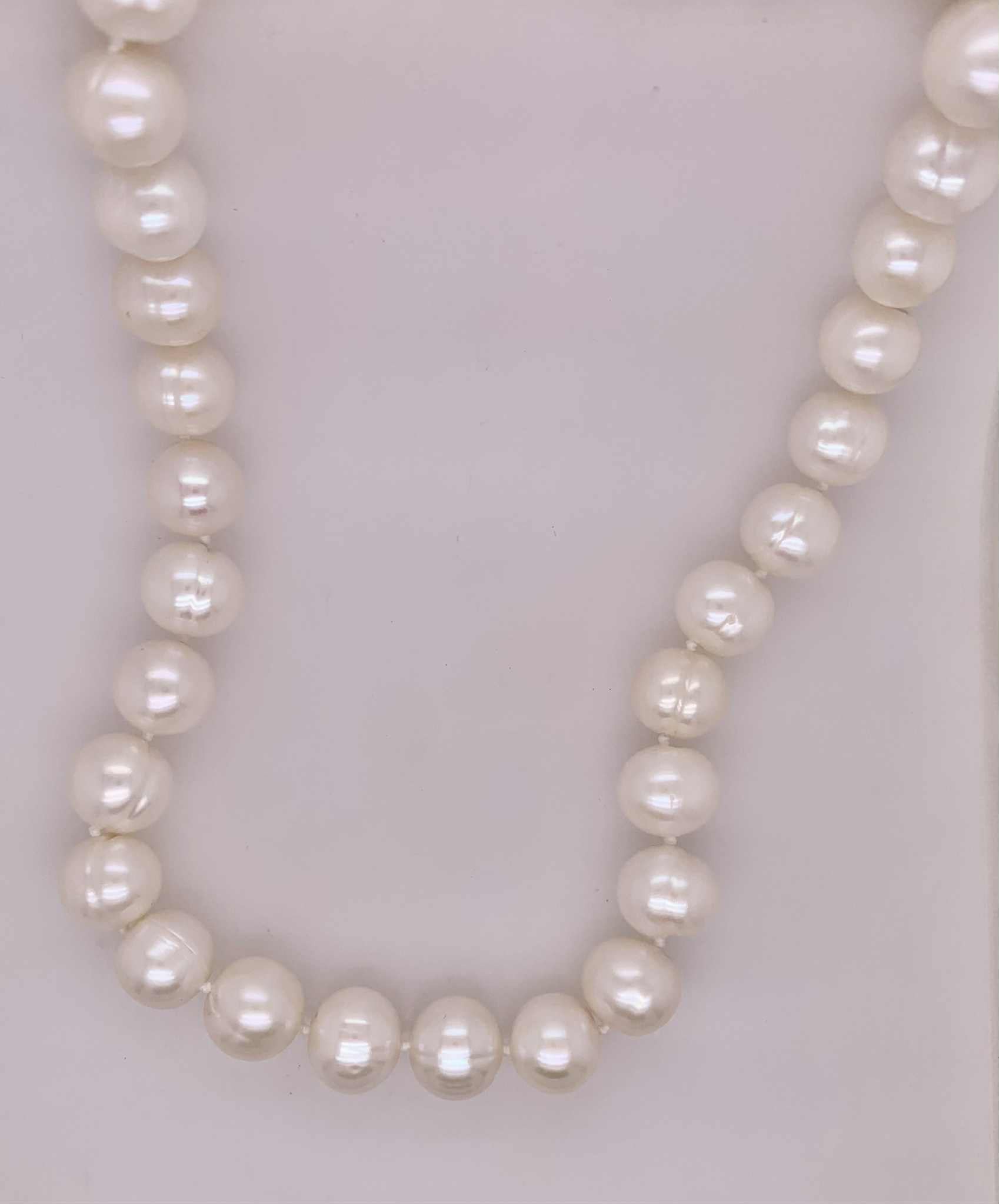 Sterling Silver  Freshwater Cultured Pearl Necklace