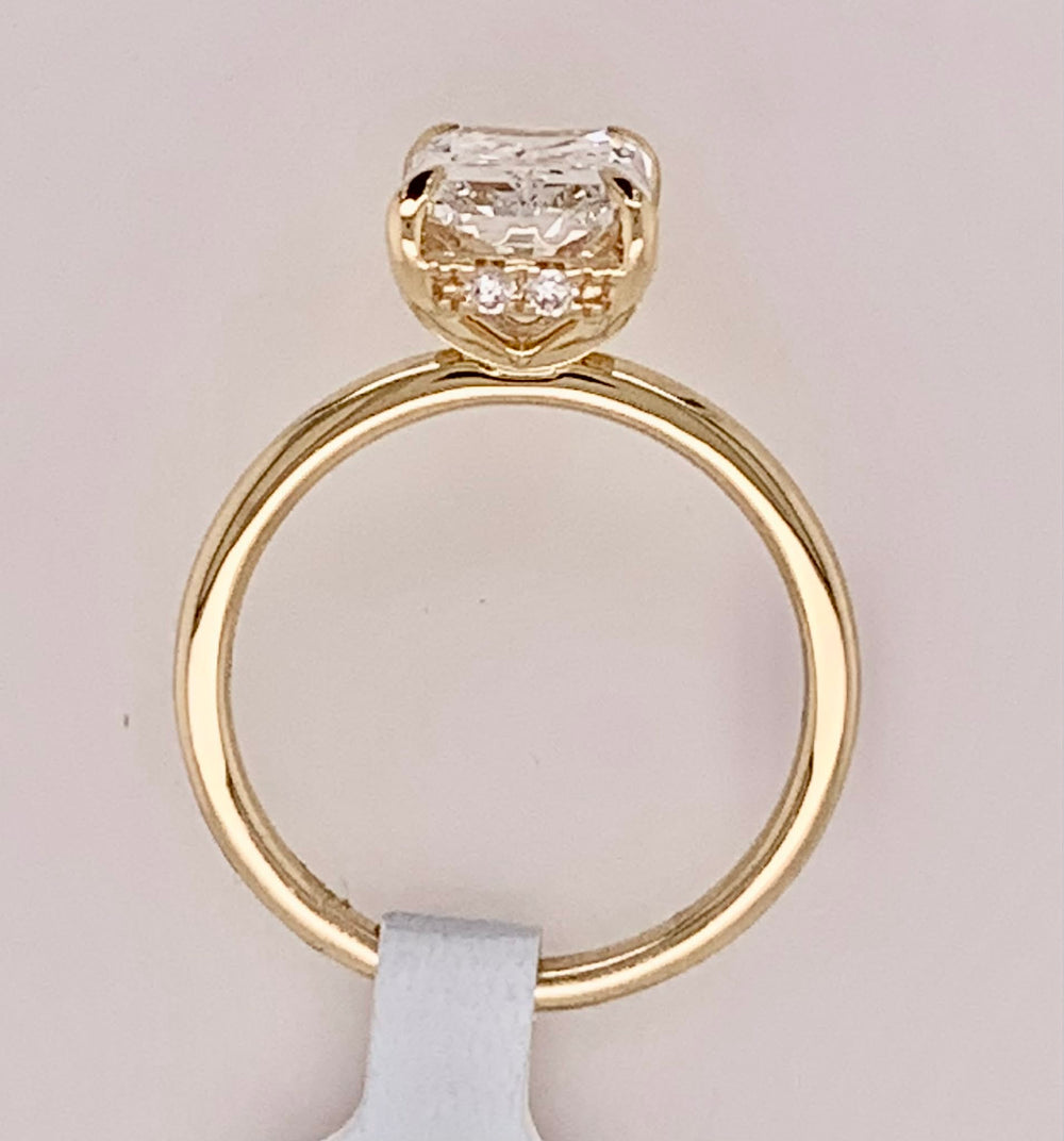 14K LAB Diamond Engagement Ring