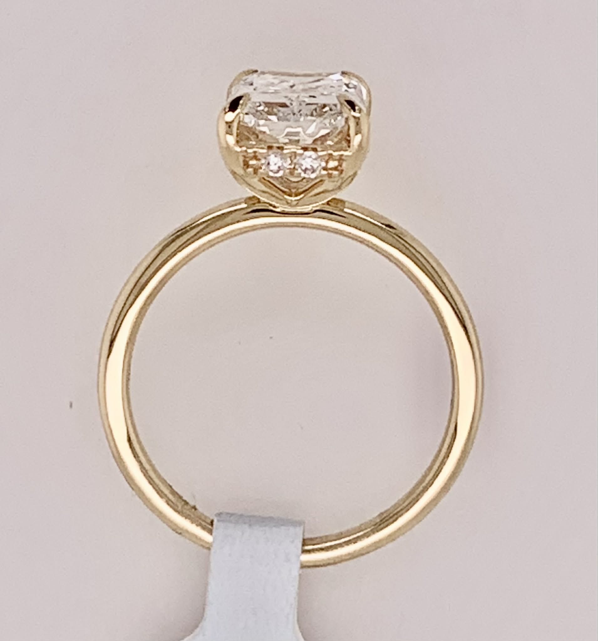 14K LAB Diamond Engagement Ring