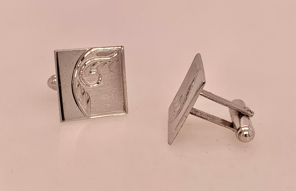 Vintage Sterling Silver Cuff Links