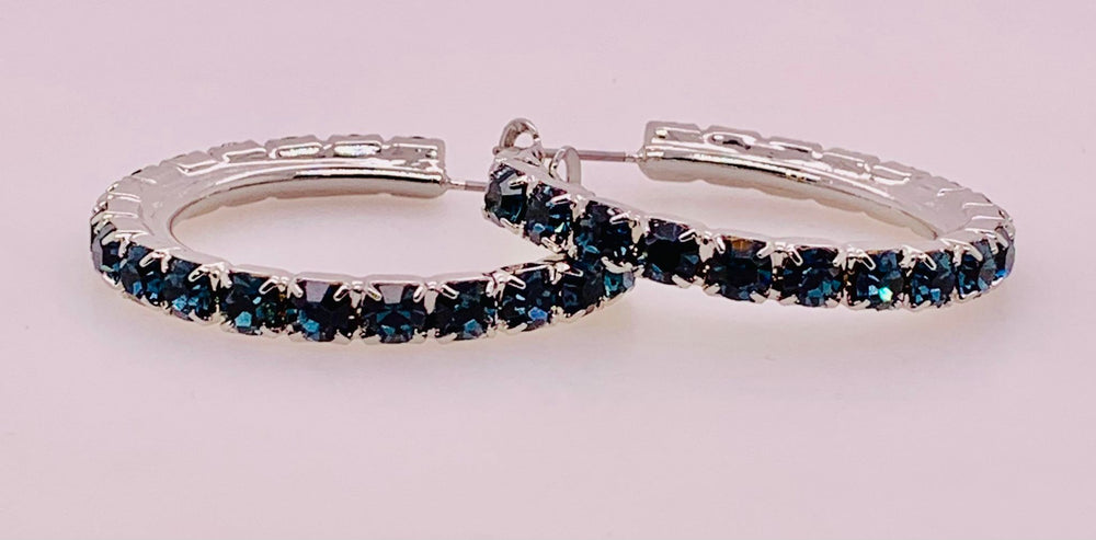 Amber Hoop Earrings