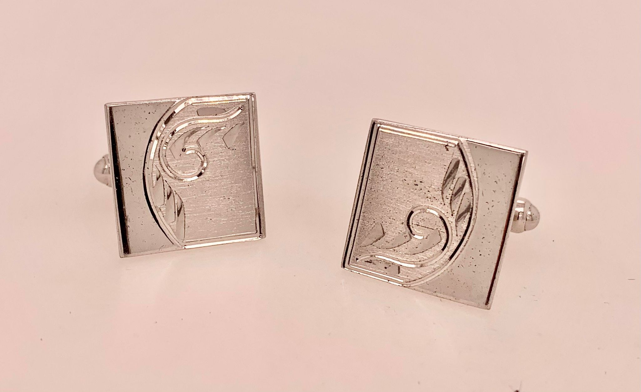 Vintage Sterling Silver Cuff Links