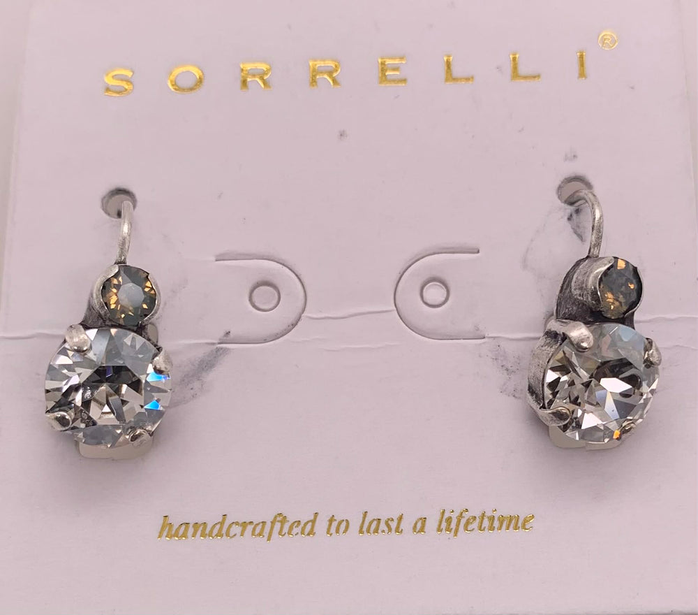 Round Crystal Dangle Earrings