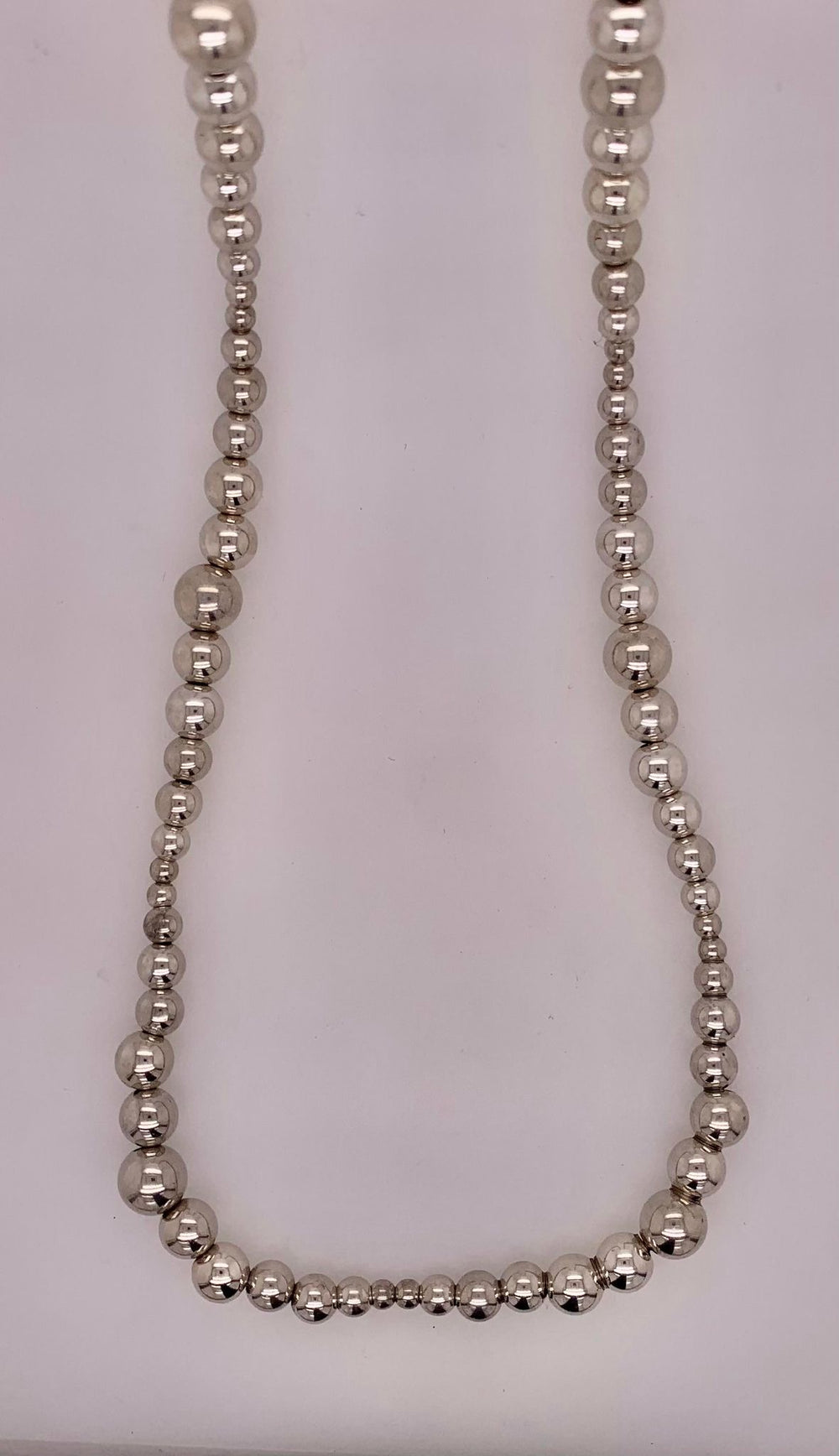 Sterling Silver Beaded Necklace