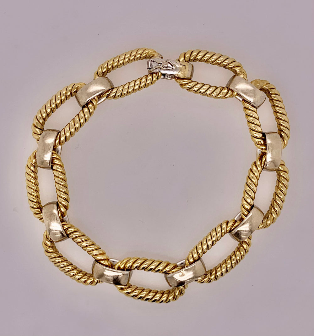 Estate 18K Gold Link Bracelet