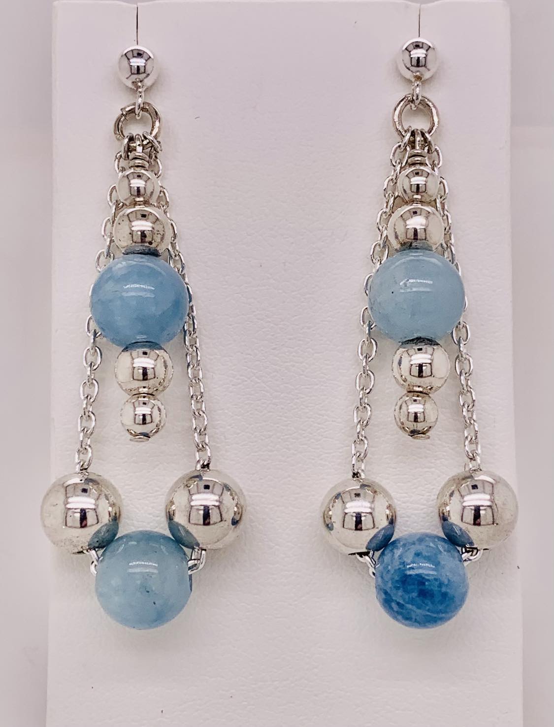 Sterling Silver Aquamarine Earrings