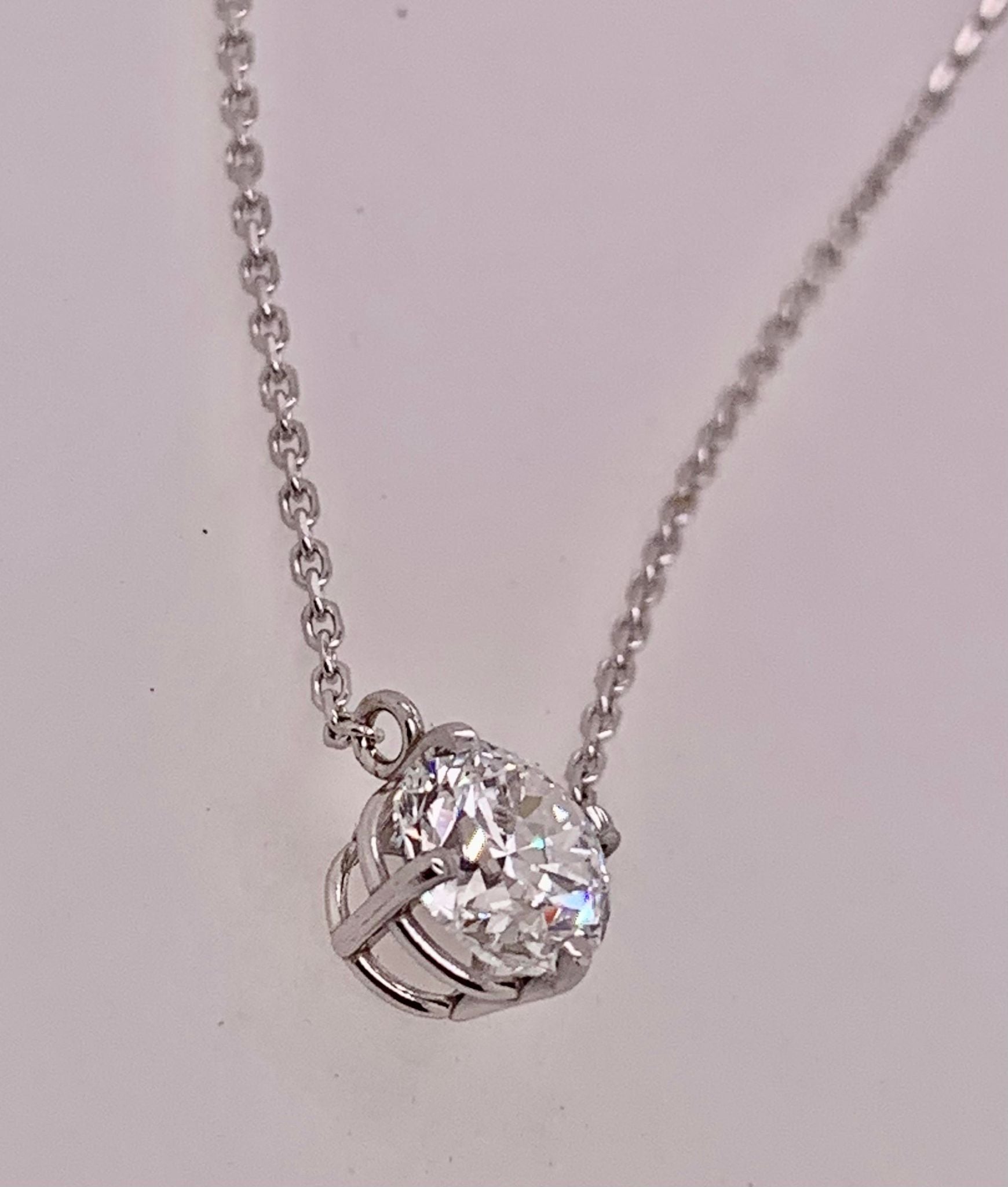 1.00 CT LAB Diamond Pendant