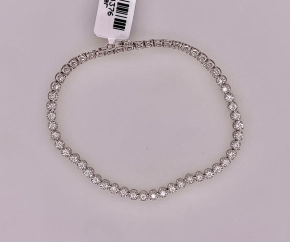 Sterling Silver LAB Diamond Tennis Bracelet