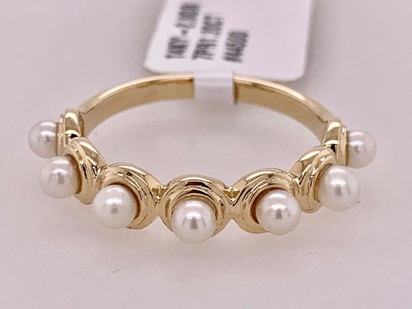 14K Pearl Band Ring