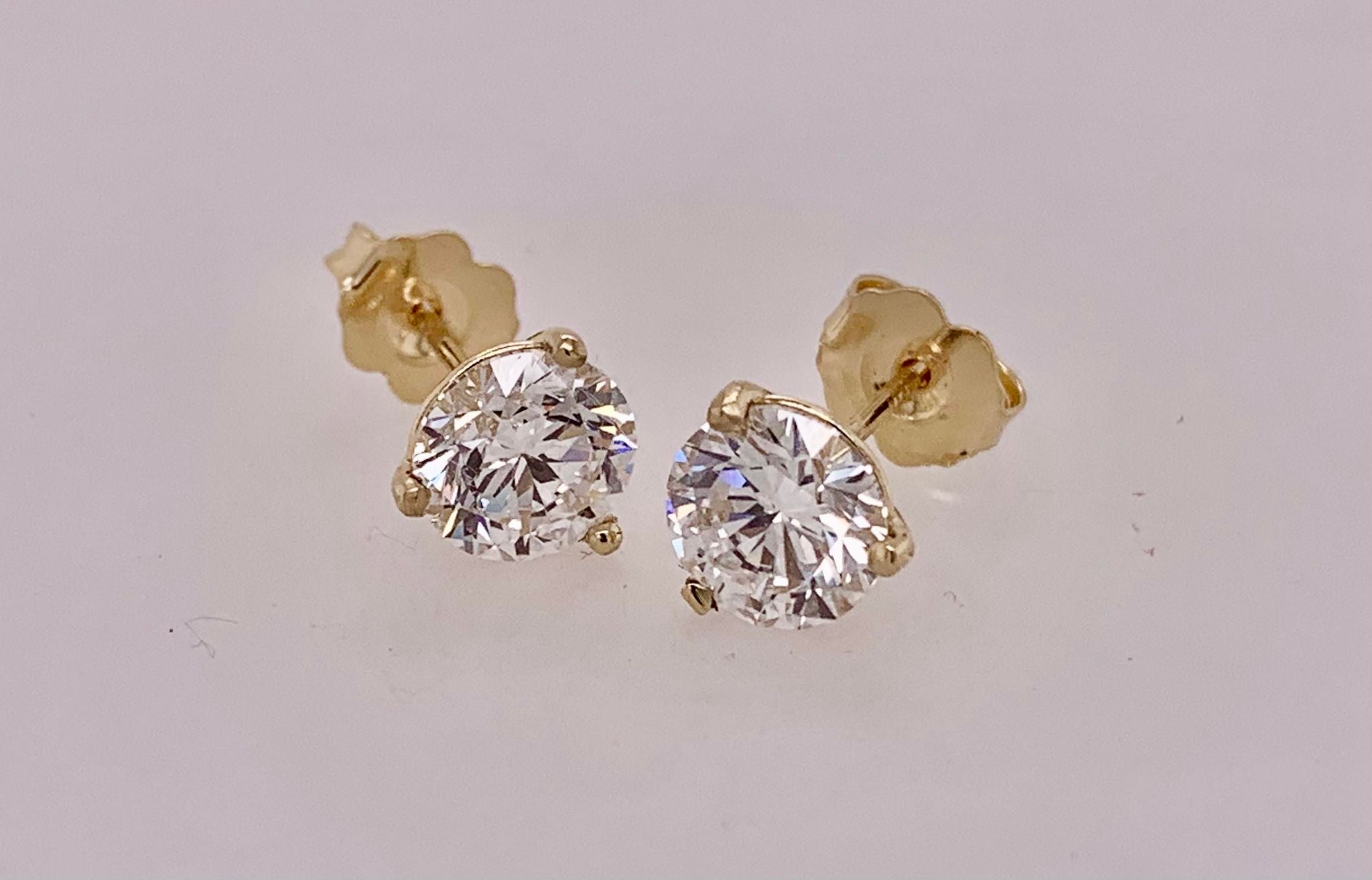 1.16 CT. T.W. LAB Diamond Stud Earrings