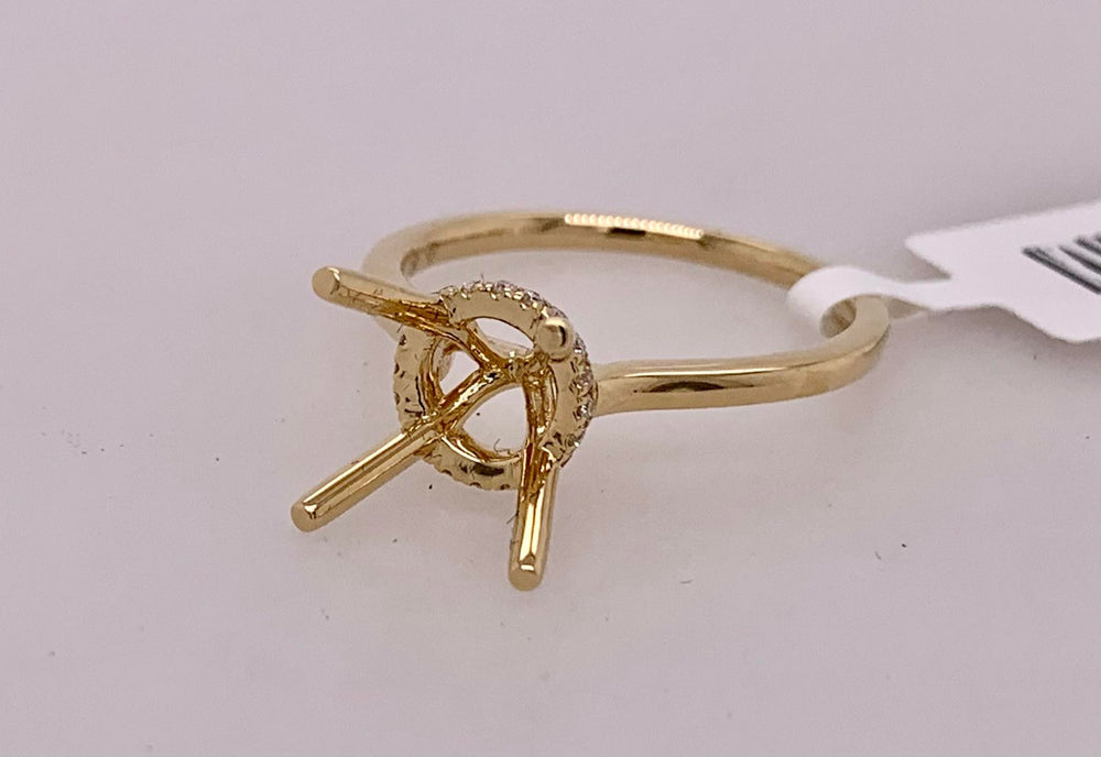 18K Diamond Semi-Mount Ring