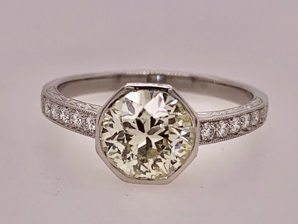 Estate Platinum Diamond Ring