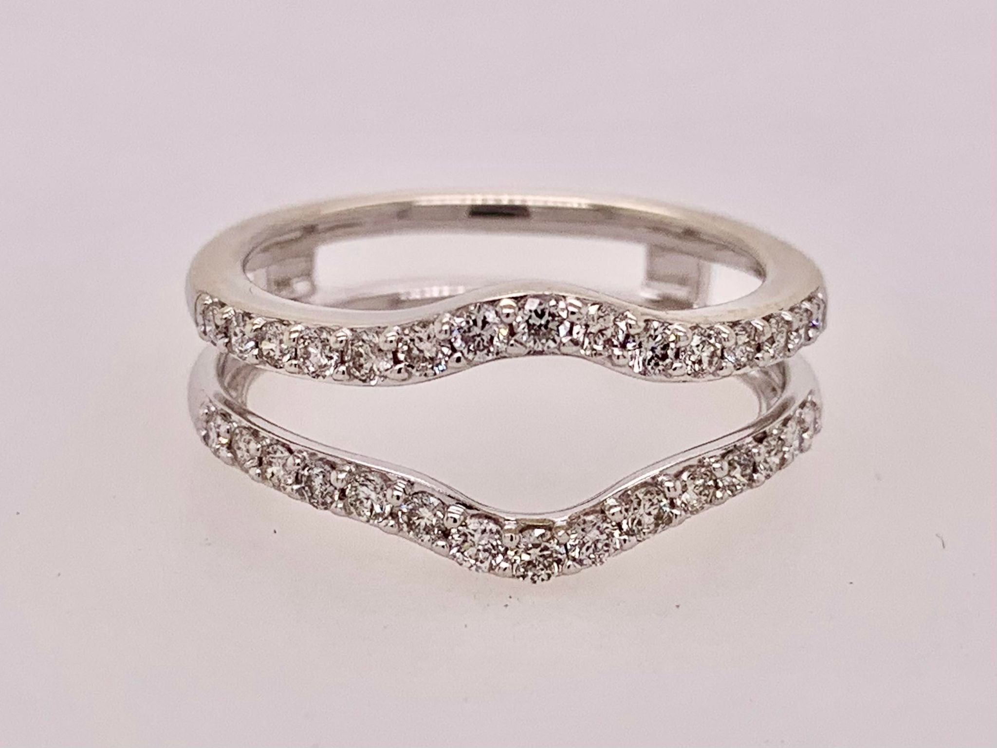 14K Diamond Ring Guard Enhancer