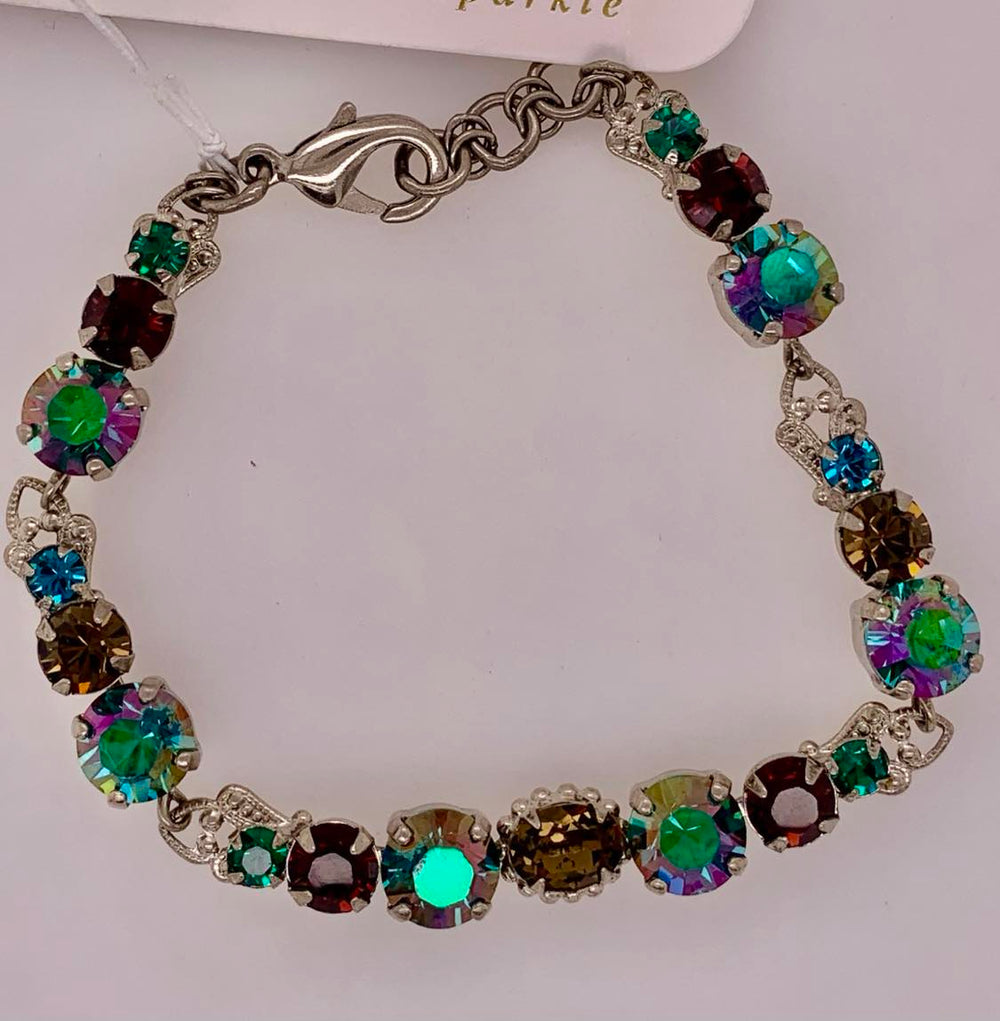 Linked Crystal Line Bracelet