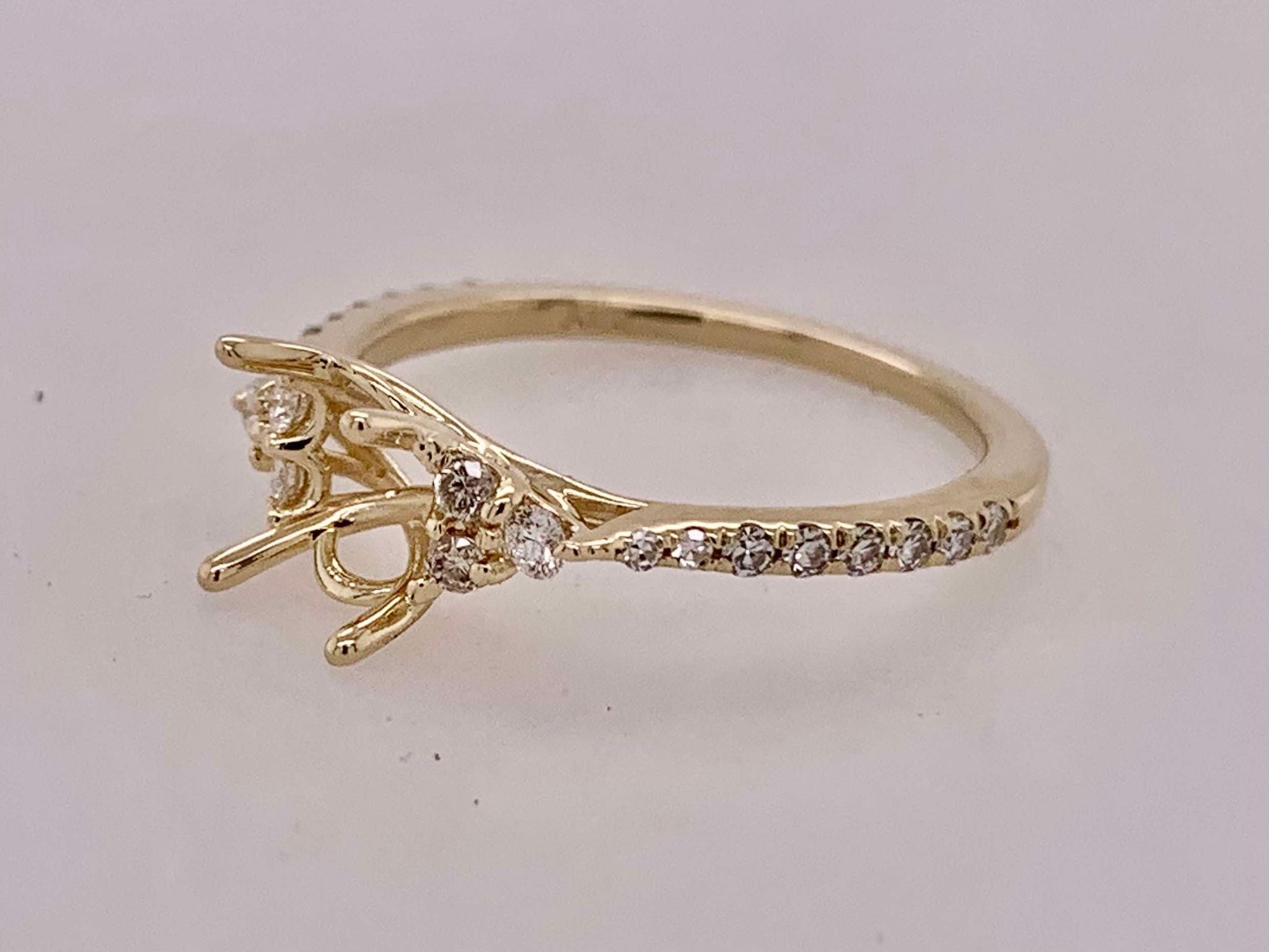 14K Diamond Semi-Mount Engagement Ring