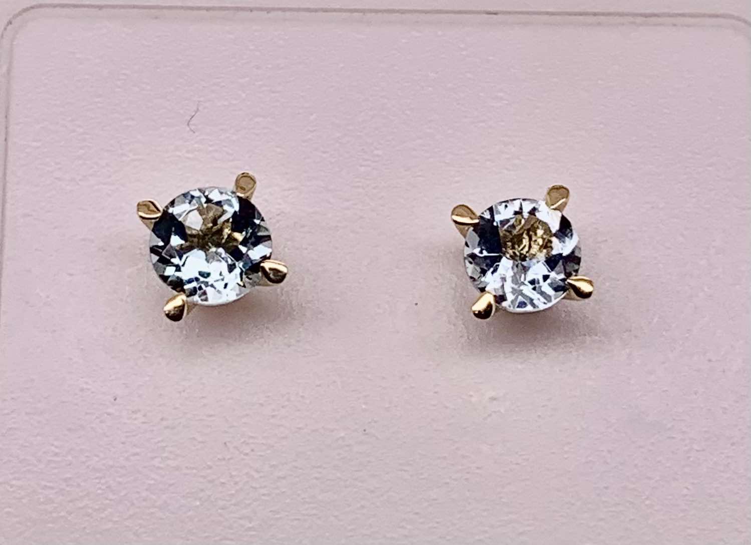 14K Aquamarine Earrings