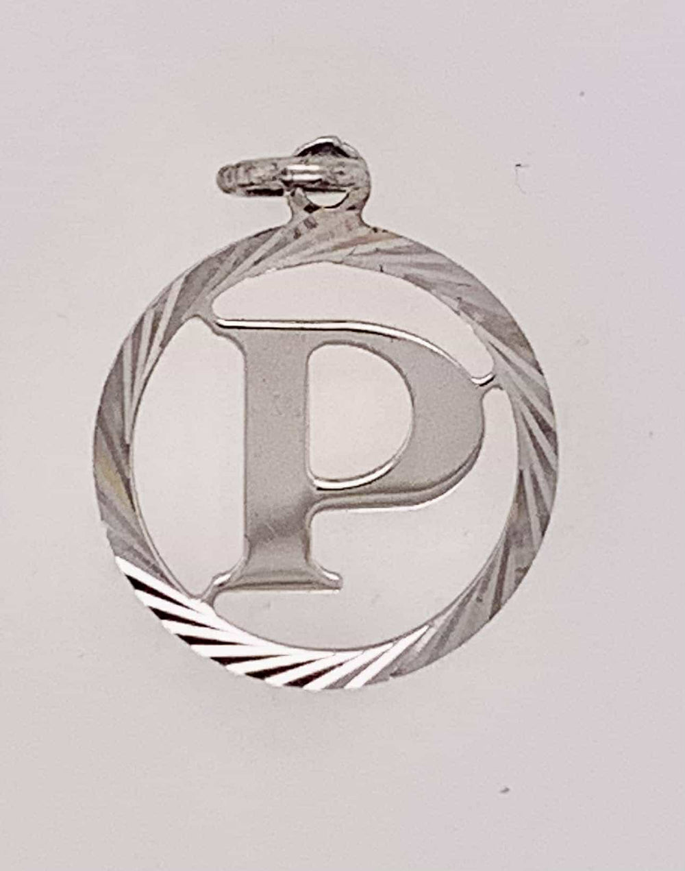 Sterling Silver "P" Initial Charm